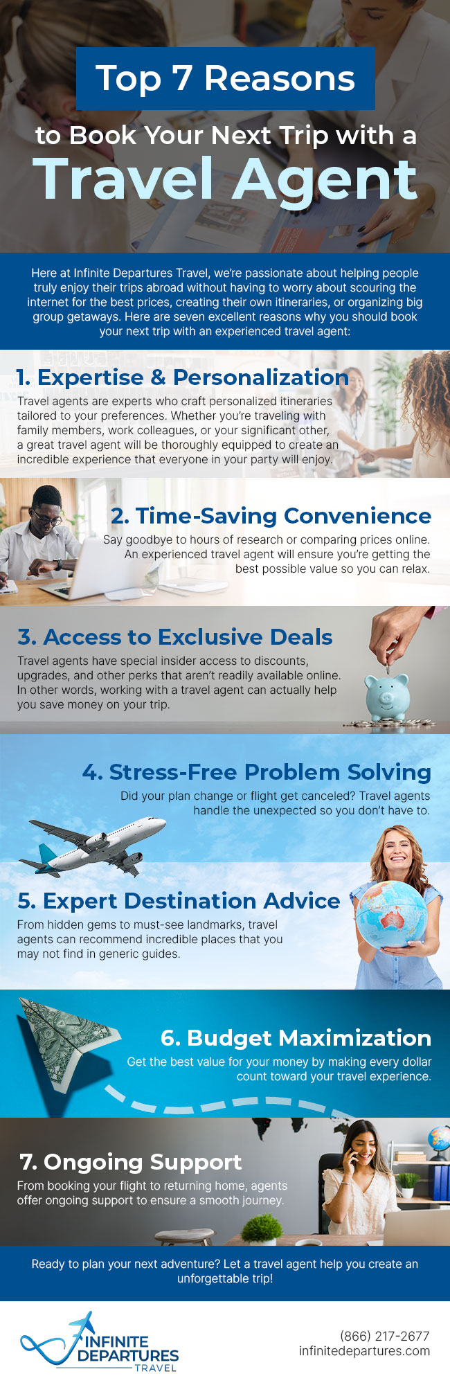 Top 7 Reasons to Book Your Next Trip with a Travel Agent [infographic]